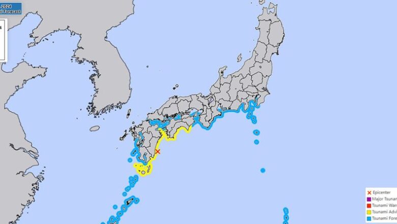 जापानमा शक्तिशाली भूकम्प, सुनामीको चेतावनी